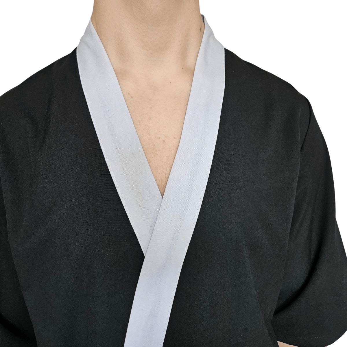 Formteks Sushi Şef Kimono Ceketi Siyah Beyaz