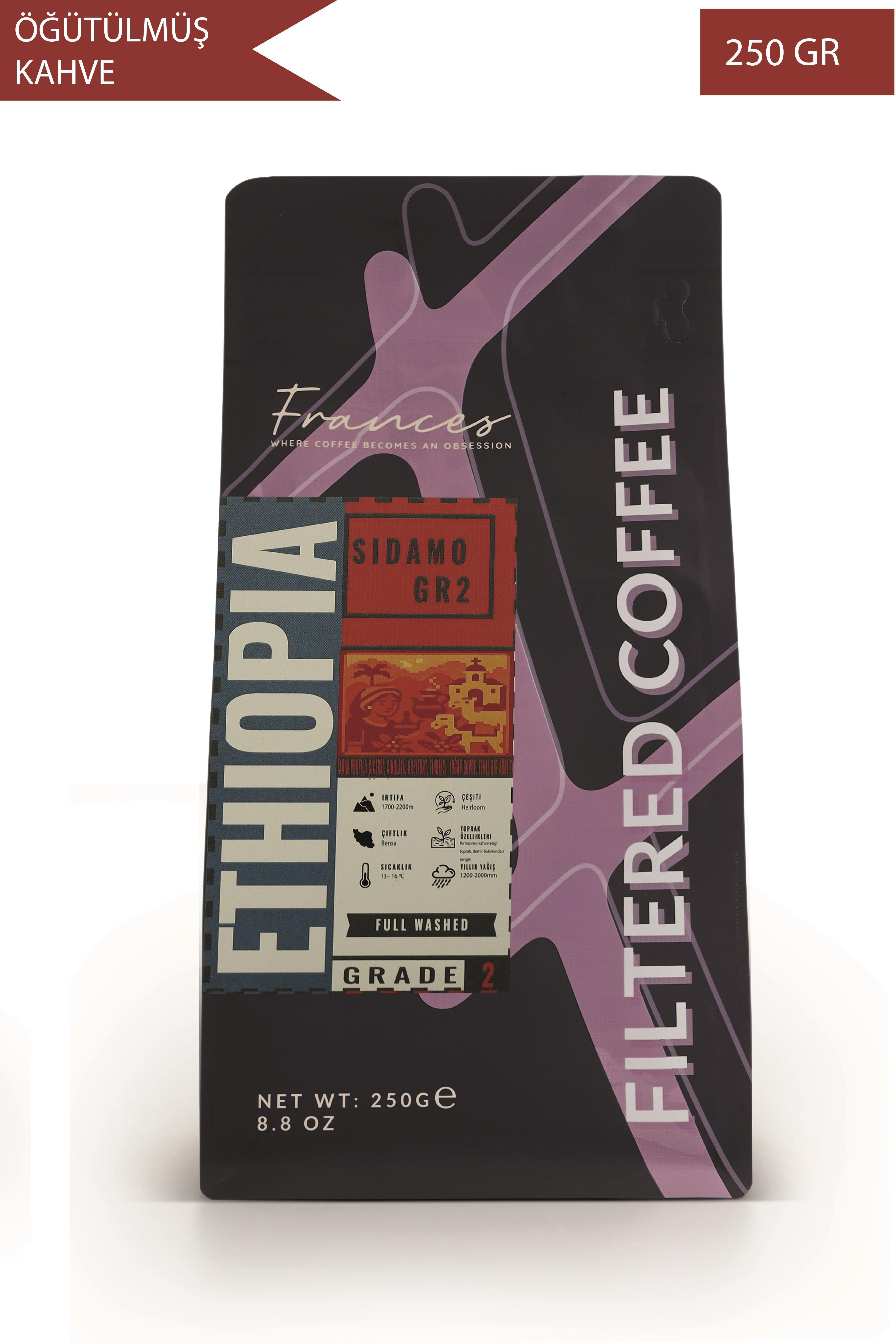 %100 Arabica Ethiopia | Öğütülmüş Filtre Kahve | 250g | Canlı Asidite