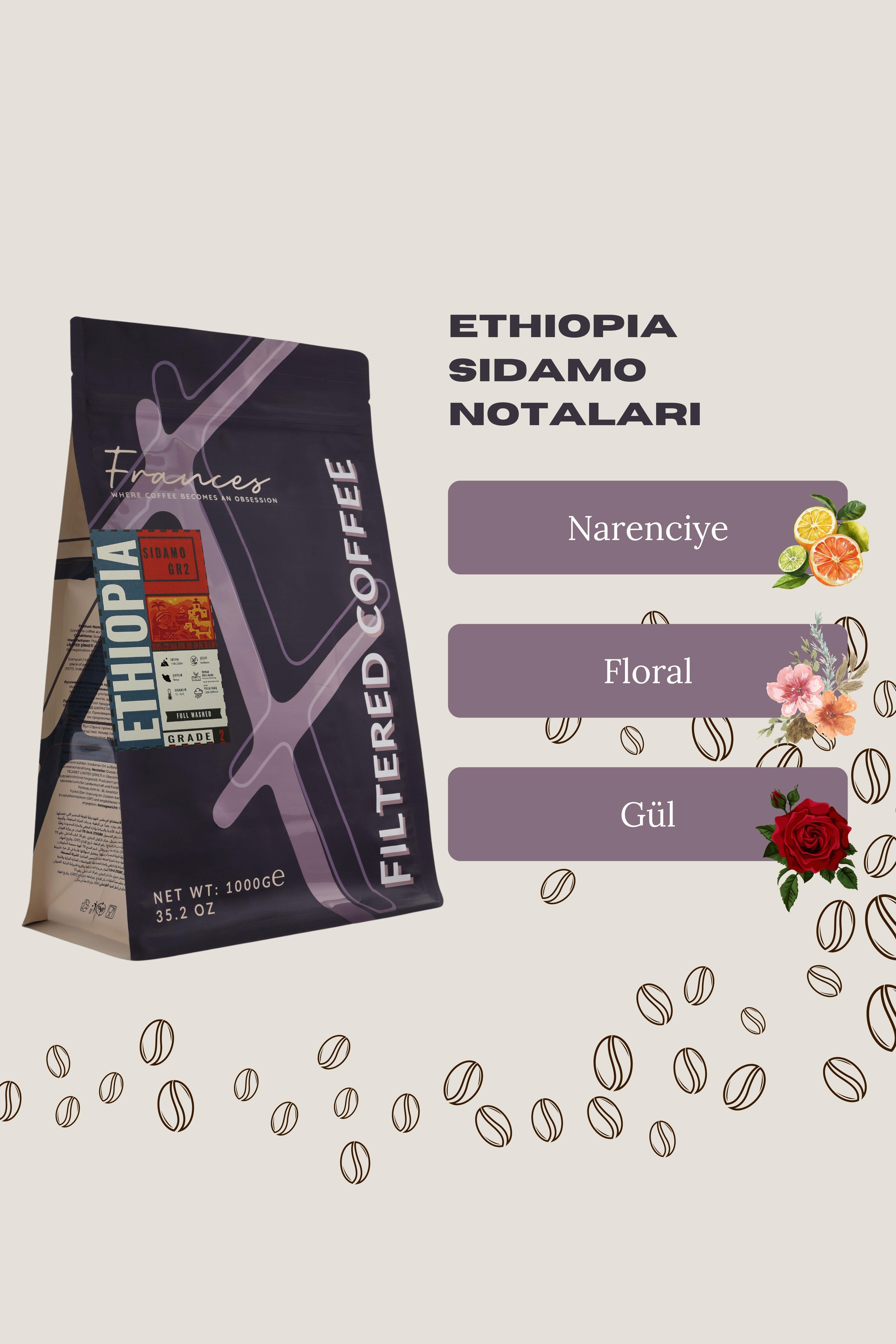 %100 Arabica Ethiopia | Öğütülmüş Filtre Kahve | 1Kg | Canlı Asidite