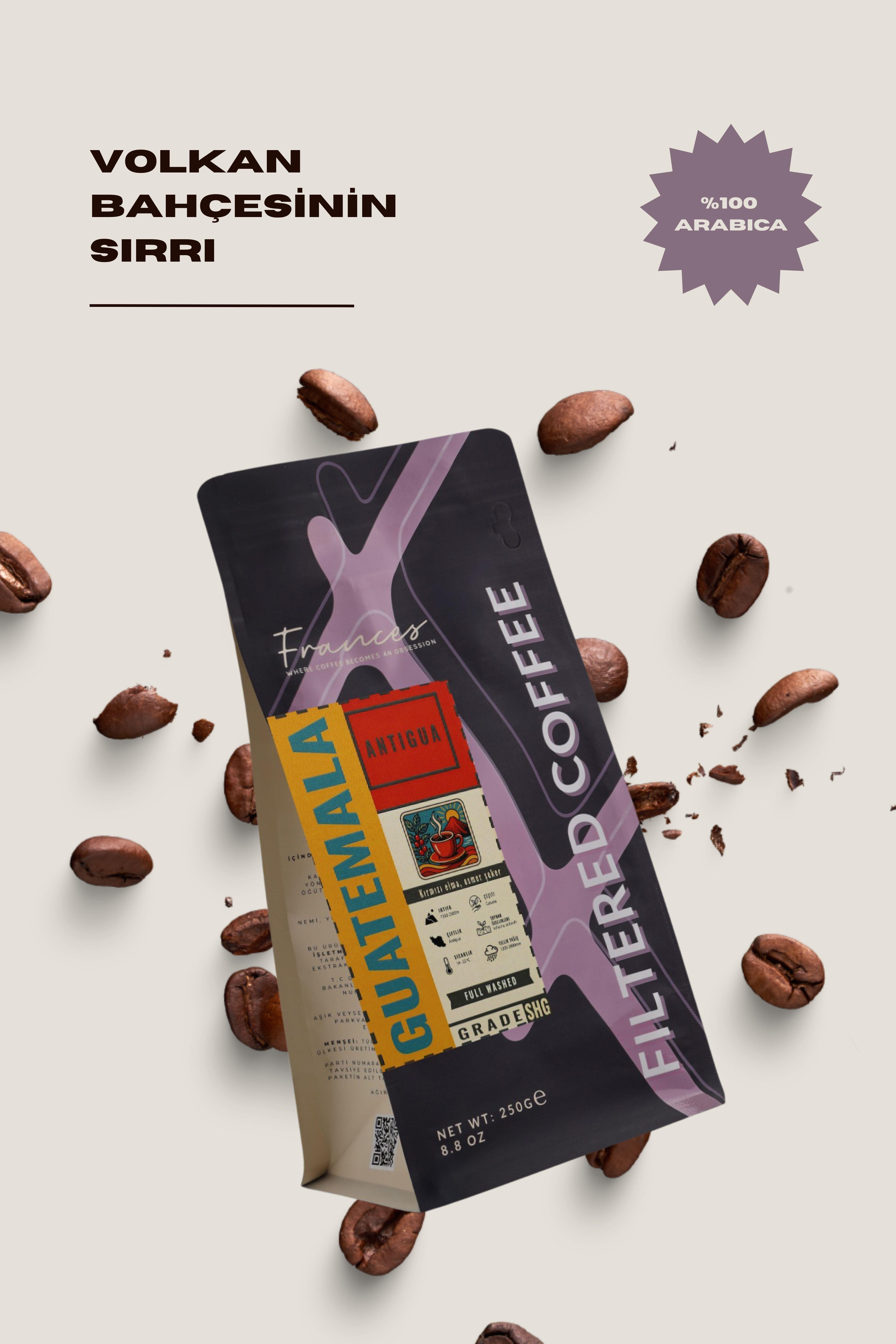 %100 Arabica Guatemala | Çekirdek Filtre Kahve | 250g
