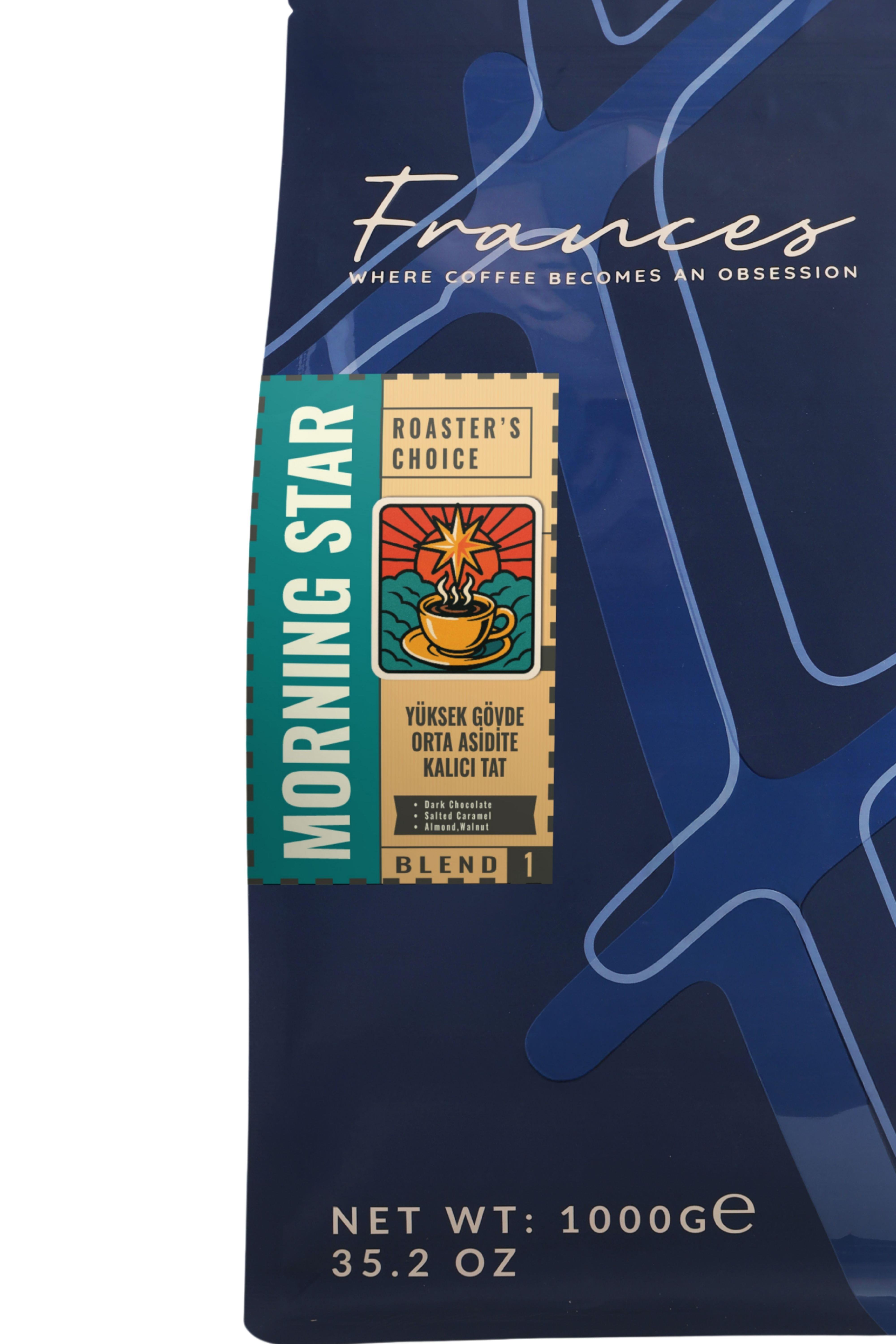 %100 Arabica Morning Star Espresso | Çekirdek Kahve | 1000 GR