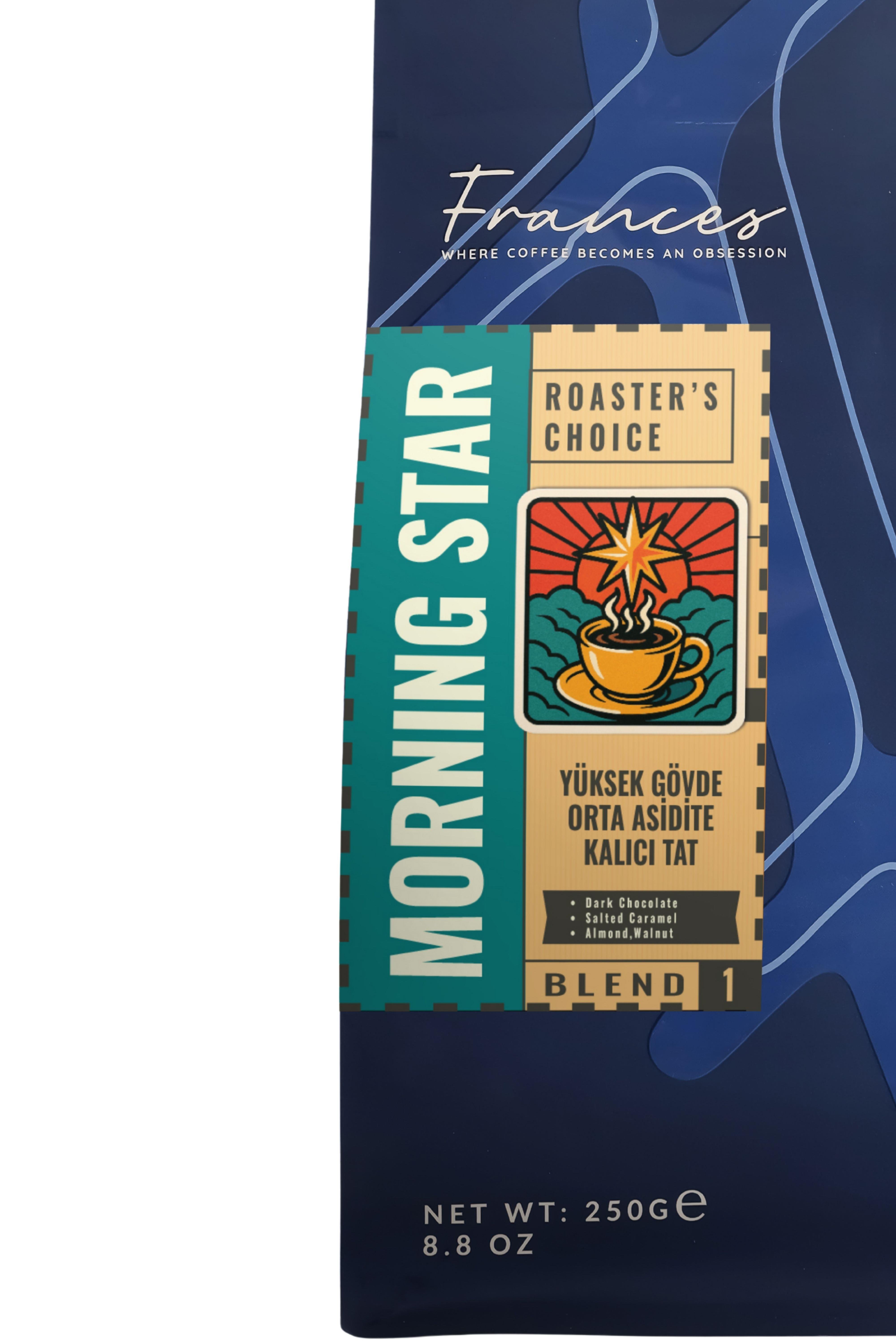 %100 Arabica Morning Star Espresso | Çekirdek Kahve | 3X250 GR