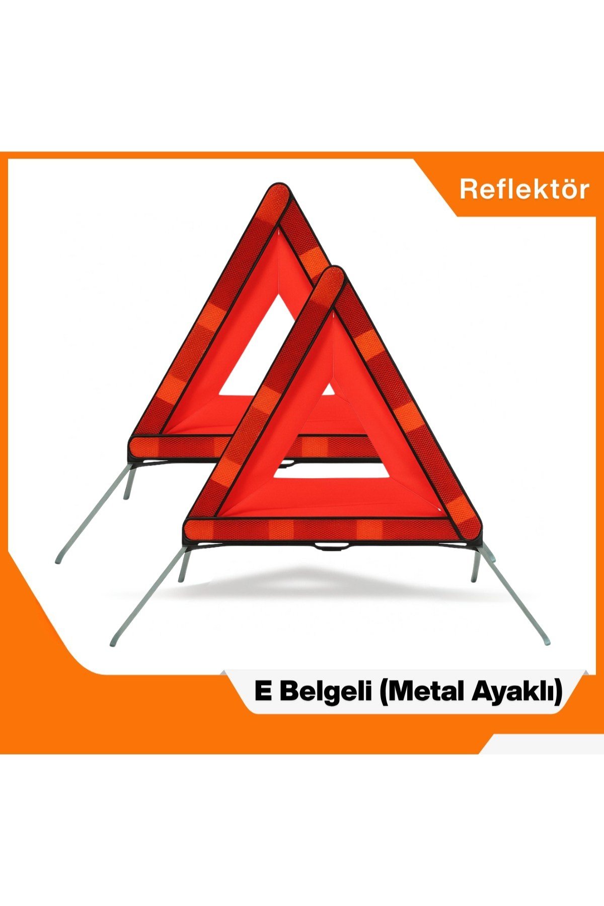 Trafik ve İlk Yardım Seti - Muayene Uyumlu 1 KG Araç Yangın Tüpü - 2 Adet Reflektör - Silver Pack