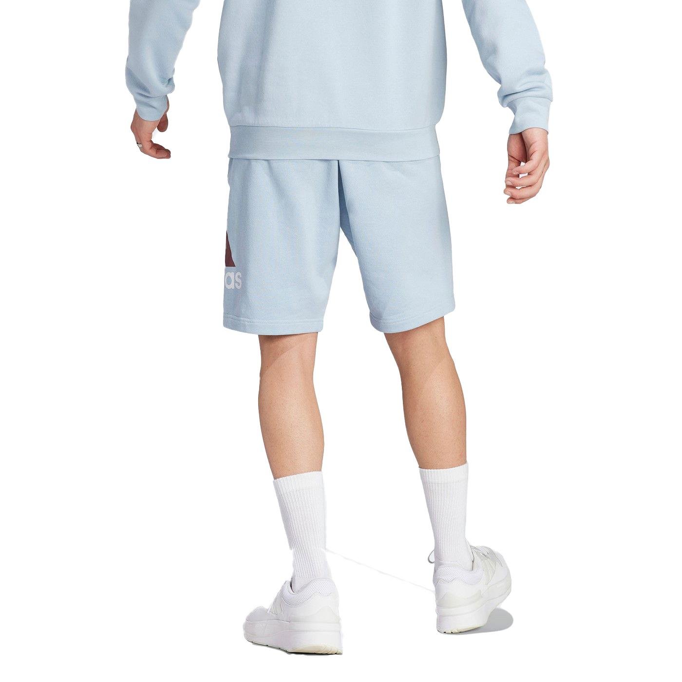 Adidas Essentials Big Logo French Terry Erkek Mavi Günlük Şort