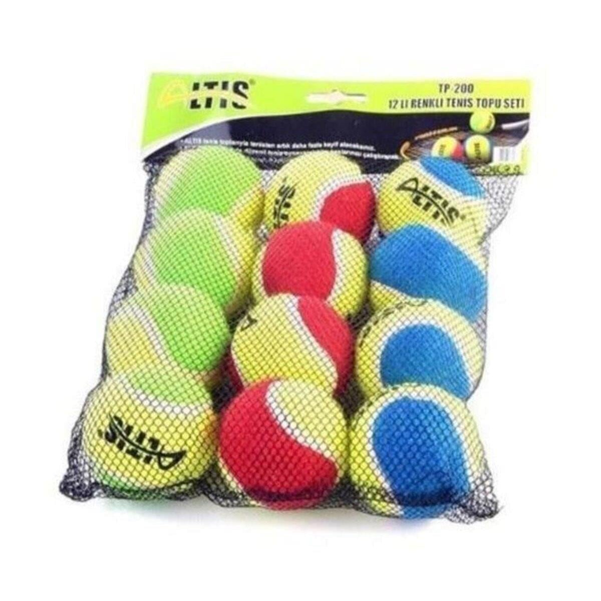 Altis TP-200 12'li Renkli Tenis Topu Seti