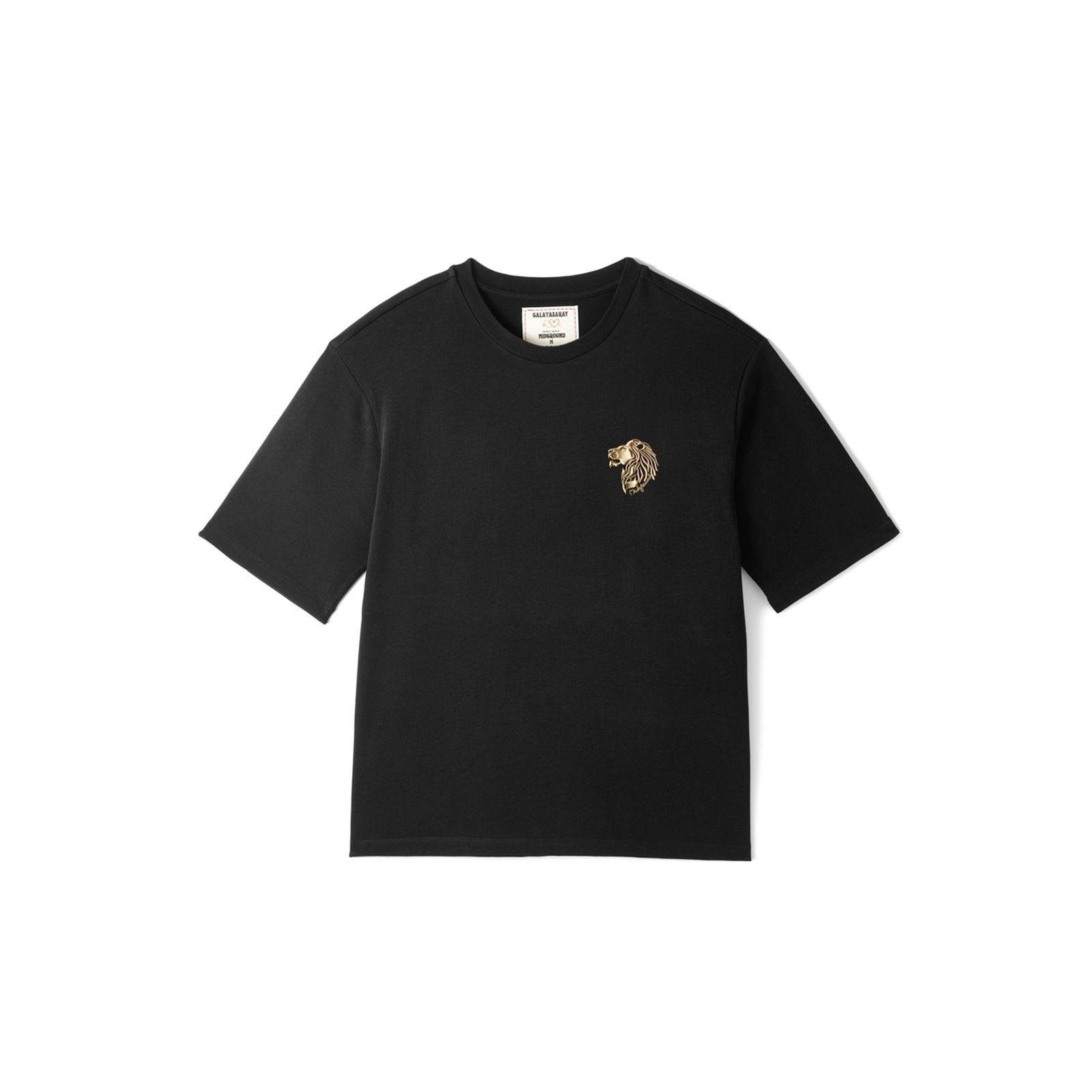 Galatasaray Aslan Logolu Erkek Basic T-Shirt - E251229