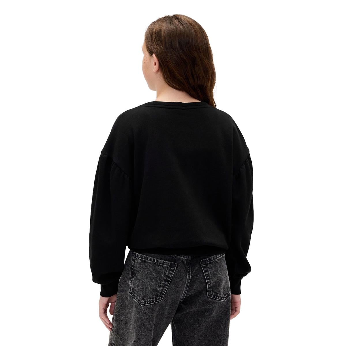 Gap Kız Çocuk Relaxed Flippy-Sequin Grafikli Sweatshirt