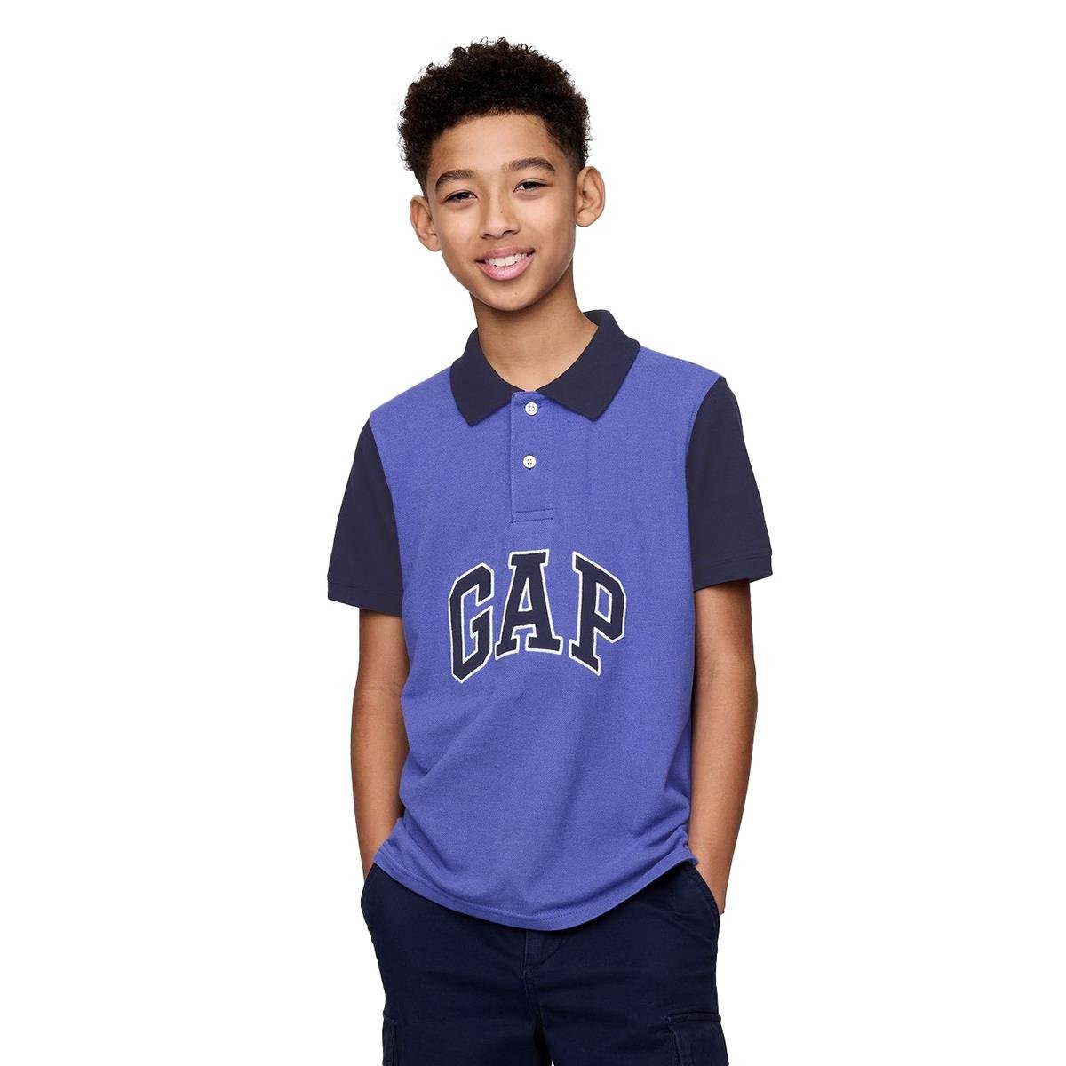 Gap Logo Colorblock Pique Polo Yaka T-Shirt - 708502