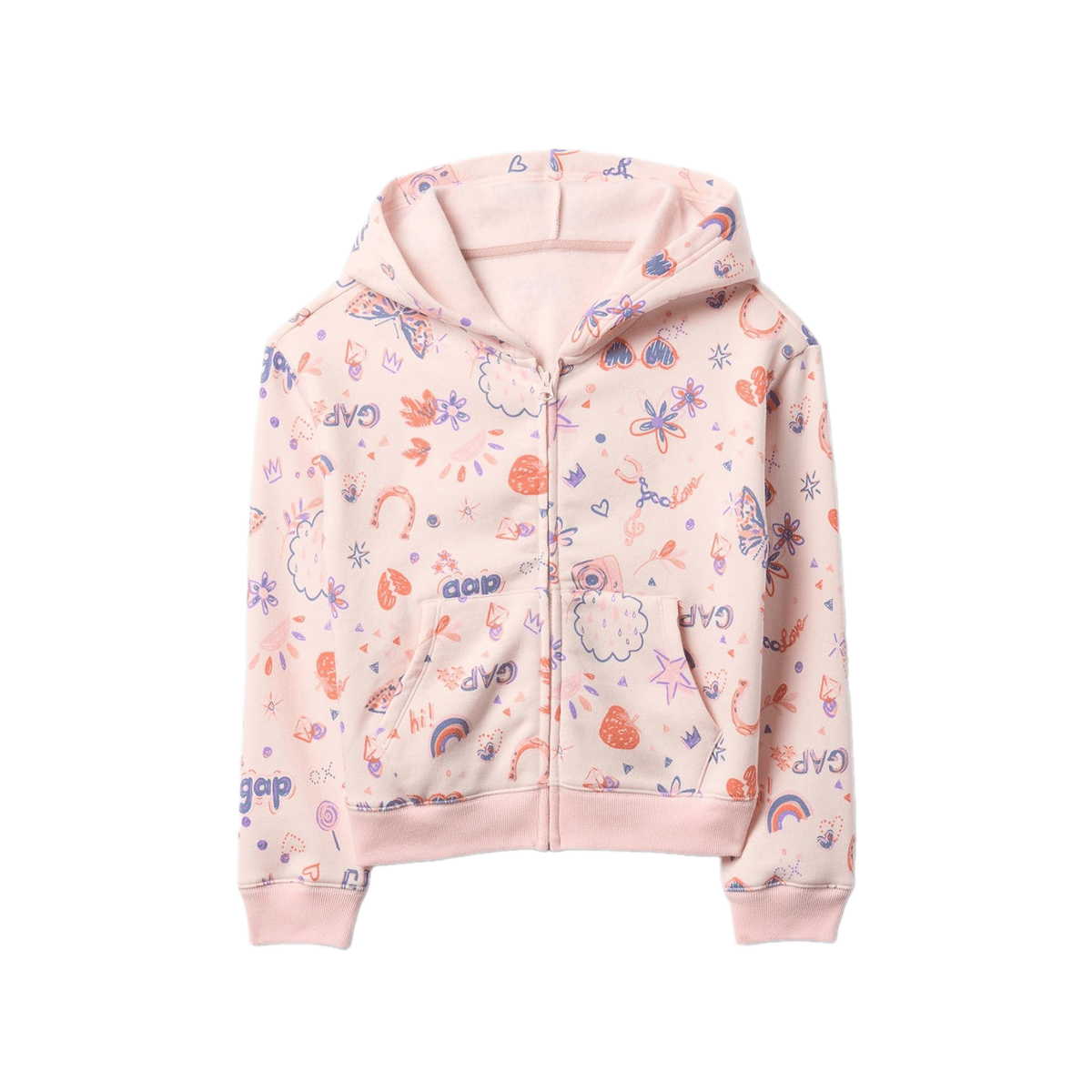 Gap Logo Fransız Havlu Kumaş Fermuarlı Sweatshirt - 725542