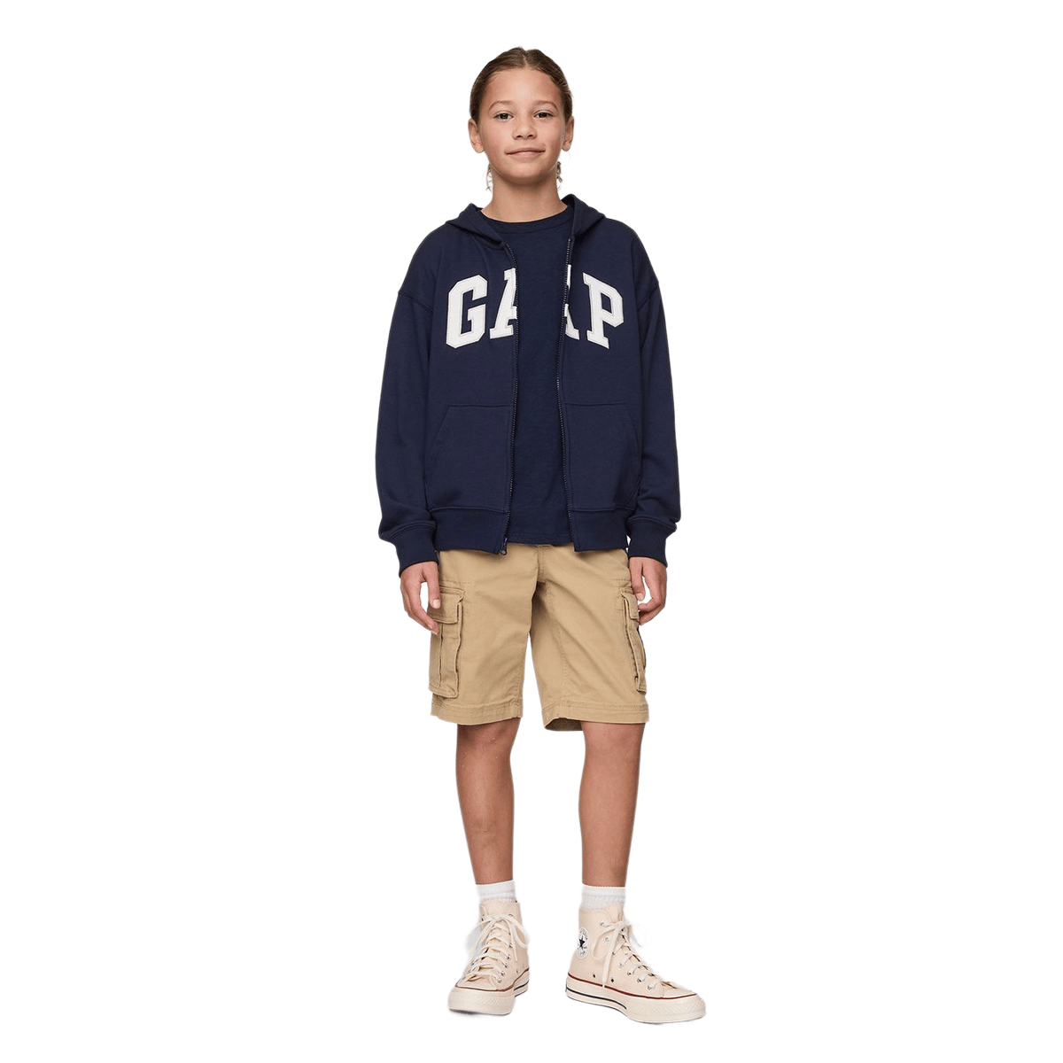 Gap Logo Relaxed Fermuarlı Sweatshirt - 743966