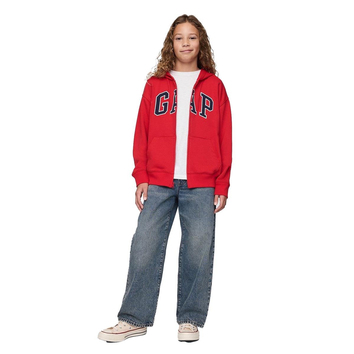 Gap Logo Relaxed Fermuarlı Sweatshirt - 743966
