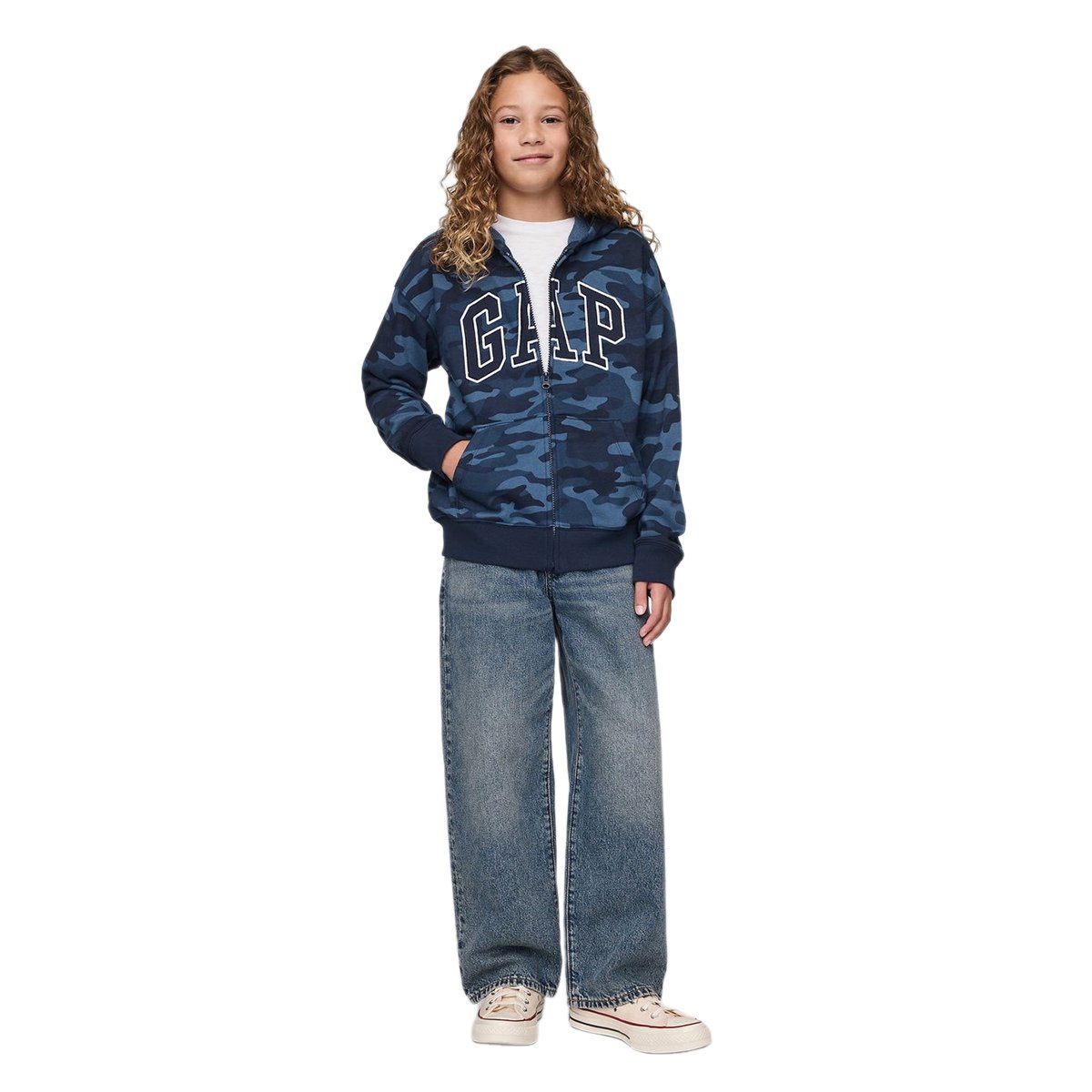 Gap Logo Relaxed Fermuarlı Sweatshirt - 743966