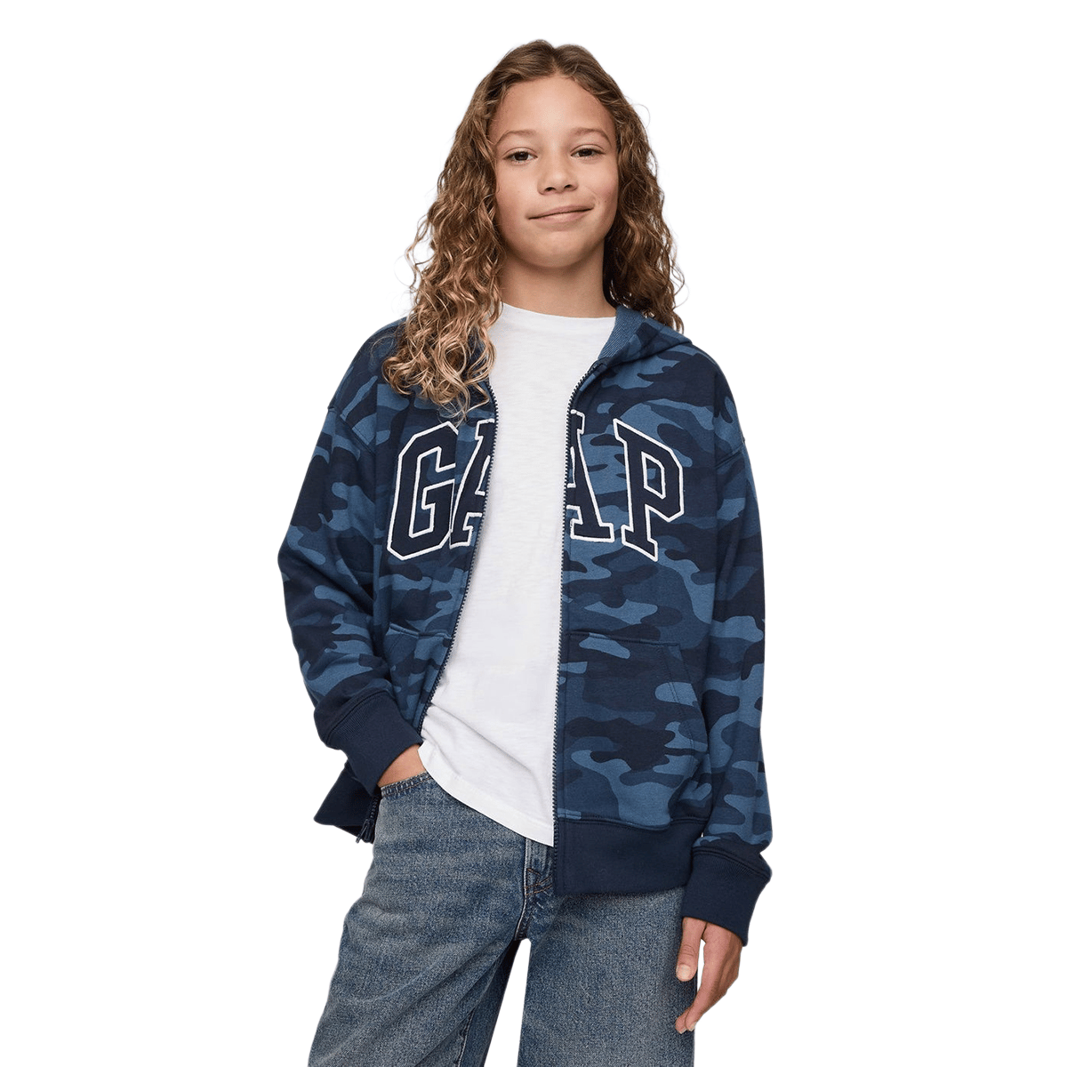 Gap Logo Relaxed Fermuarlı Sweatshirt - 743966