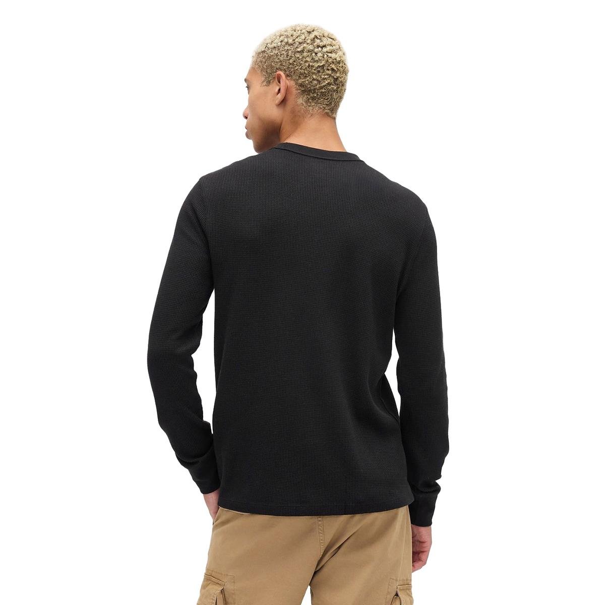 Gap Logo Waffle-Knit Bisiklet Yaka T-Shirt - 795644