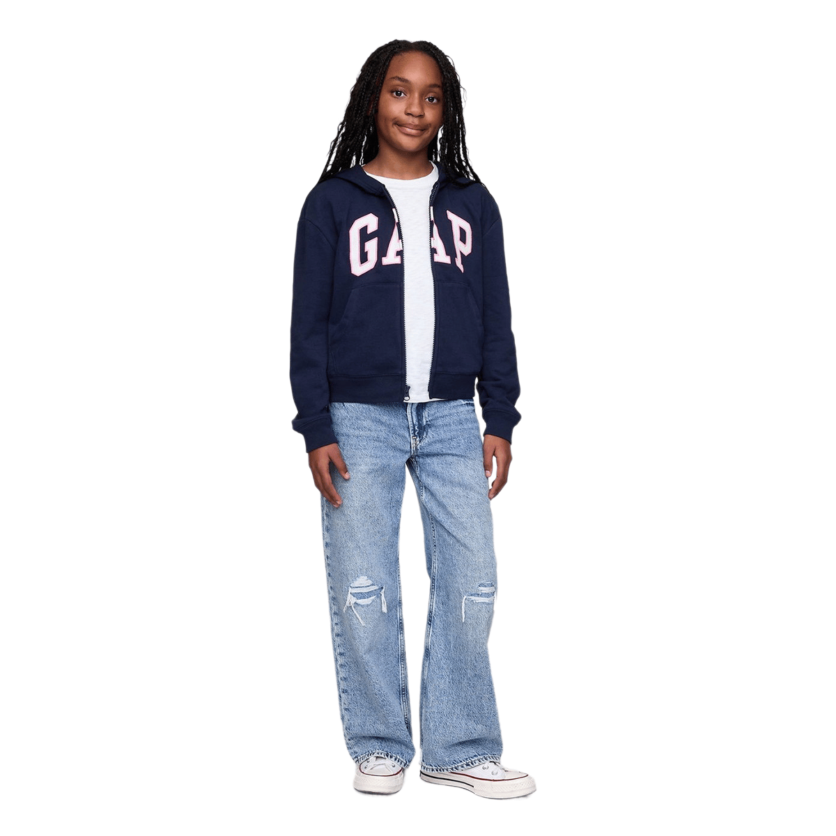 Gap Relaxed Gap Logo Fermuarlı Sweatshirt -  746744