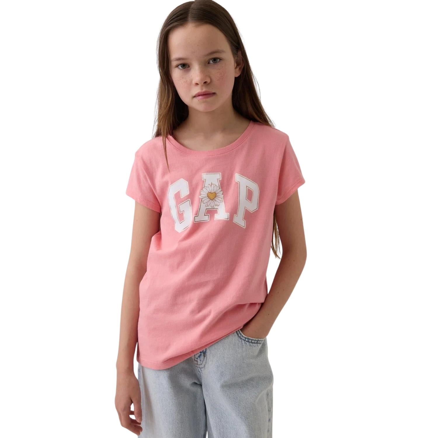 Gap V-Frch Ss Logo Tee T-shirt - 886662