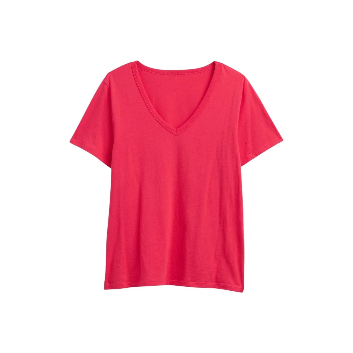 Gap V-Ss Fav V Solid Kadın T-shirt - 723631
