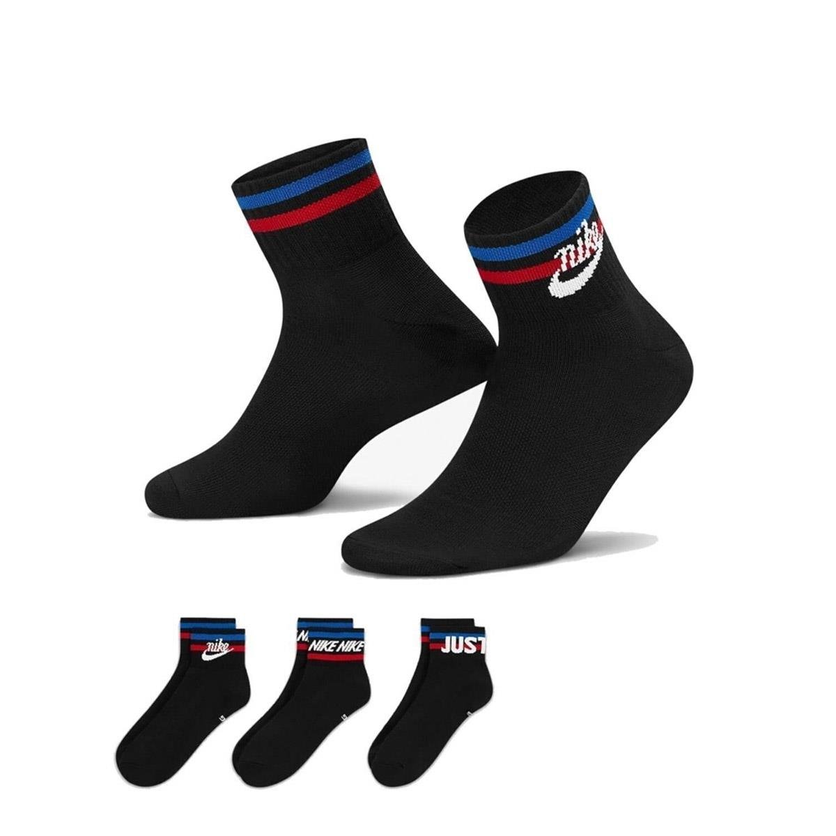 Nike Sportswear Everyday Essential Erkek Ankle 3'Lü Çorap