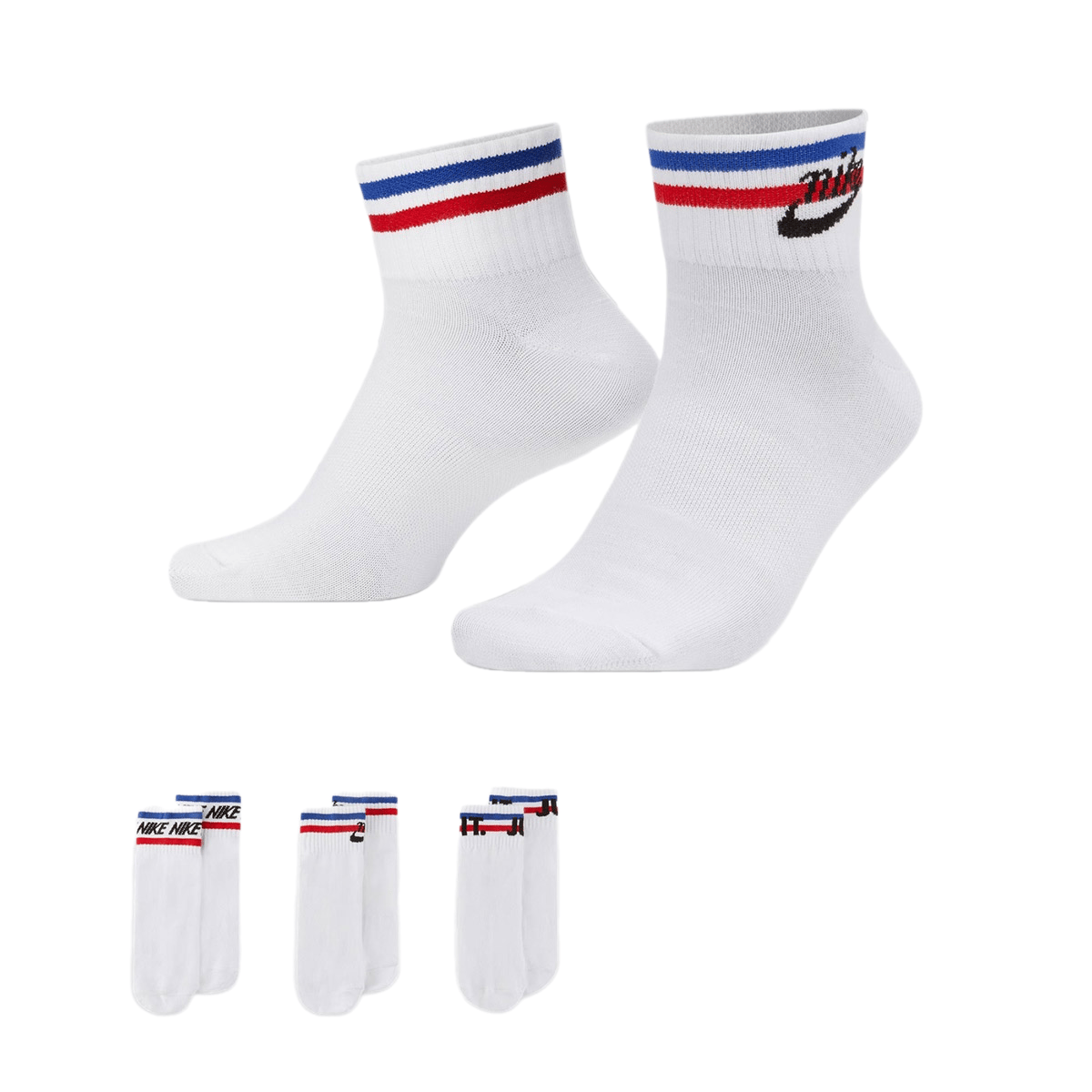 Nike Sportswear Everyday Essential Erkek Ankle 3'Lü Çorap