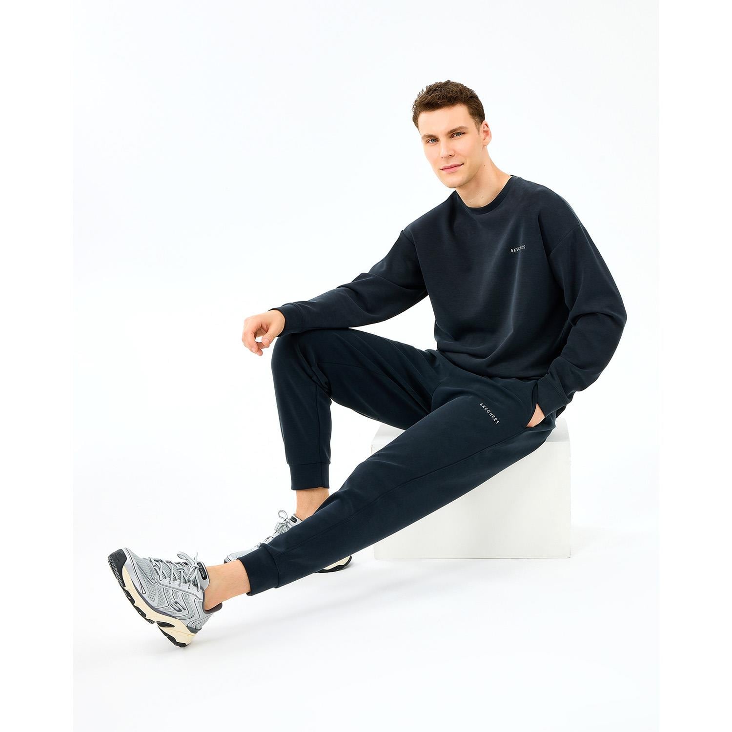 Skechers M Loose Crewneck Erkek Sweatshirt - S2510041