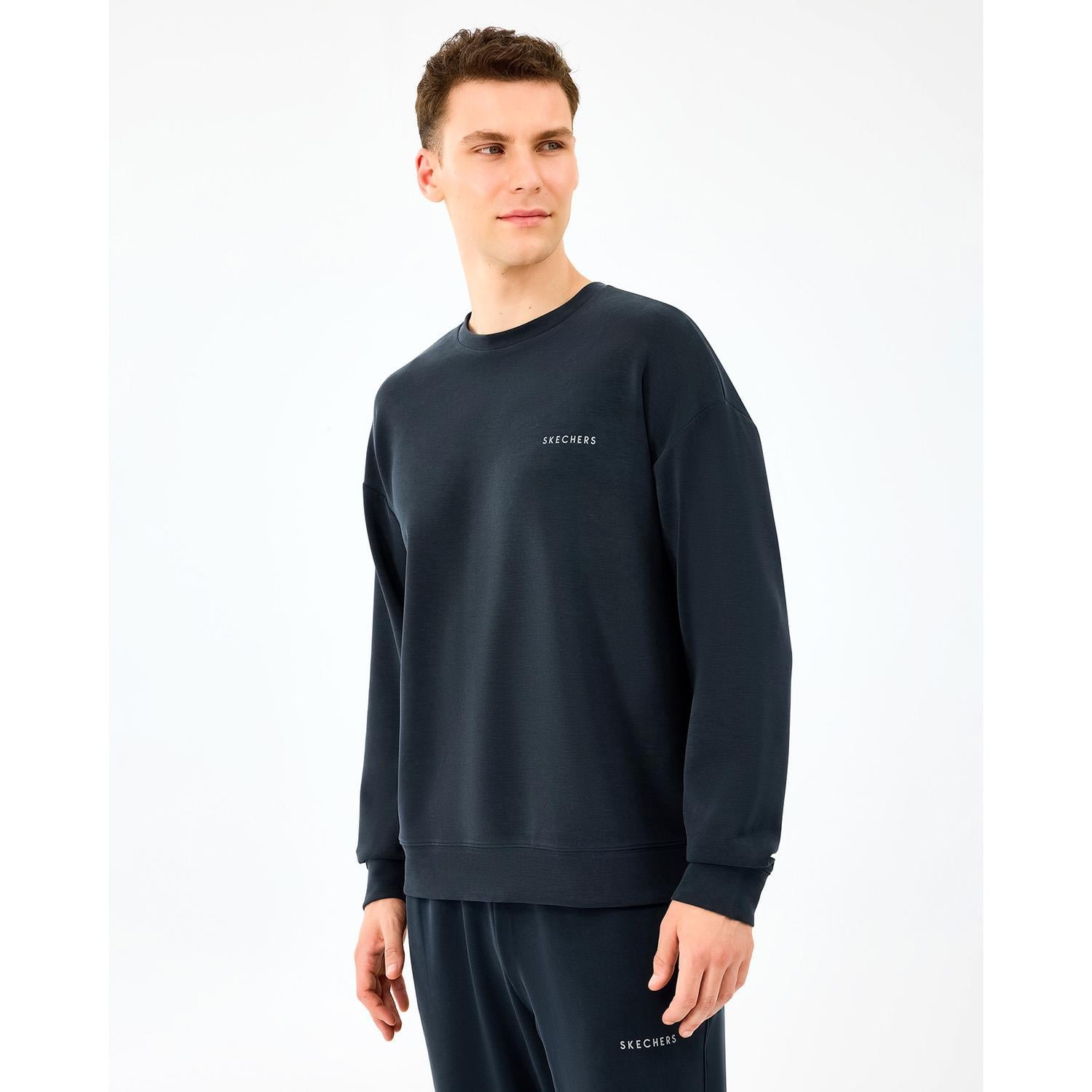 Skechers M Loose Crewneck Erkek Sweatshirt - S2510041