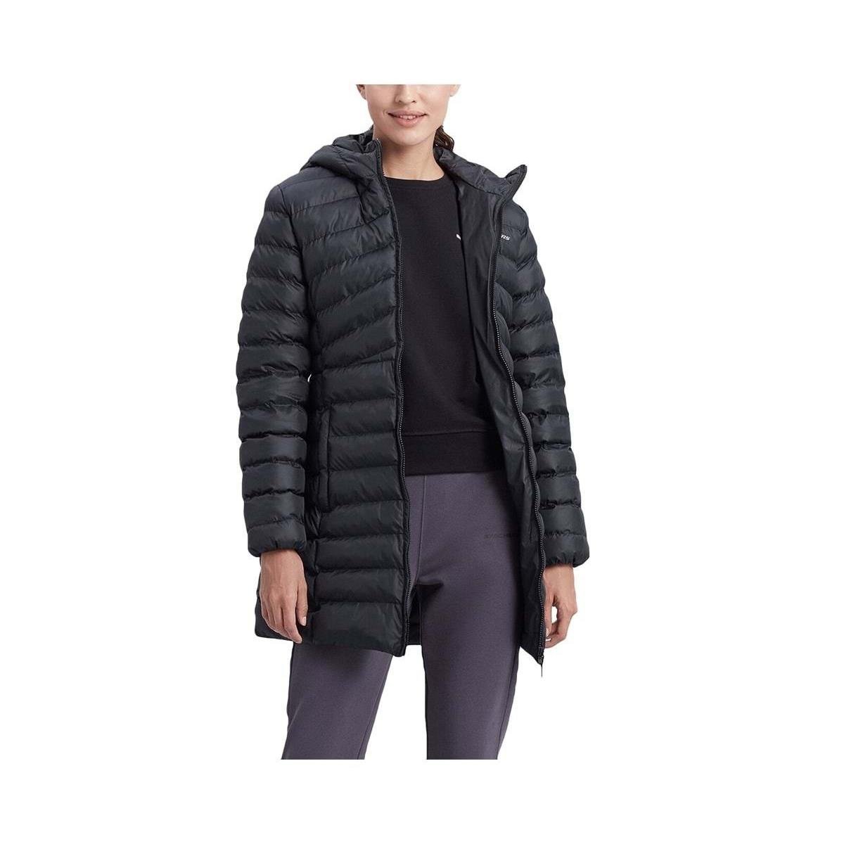 Skechers W Essential Maxi Length Hooded Kadın Mont