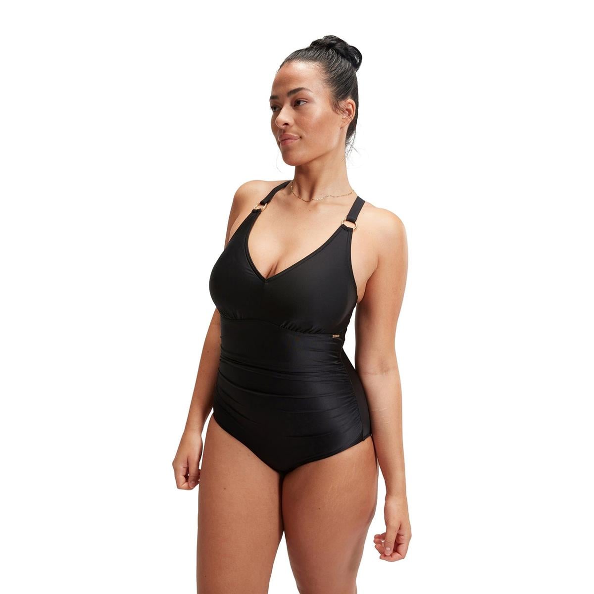 Speedo V-Neck One Piece Yüzücü Mayosu - 8-0037040001