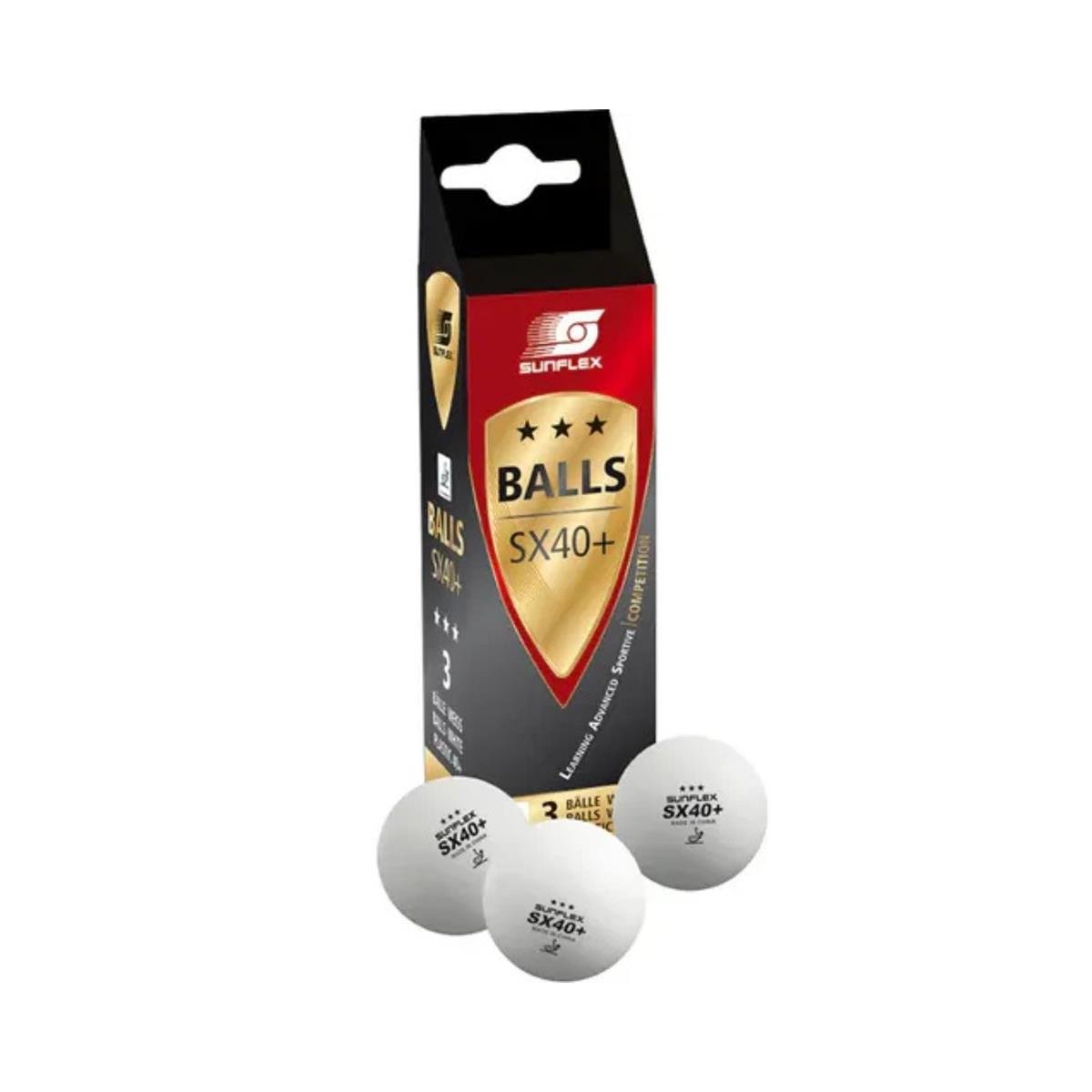 Sunflex 40+ ITTF Onaylı 3’lü Masa Tenisi Maç Topu - 33306