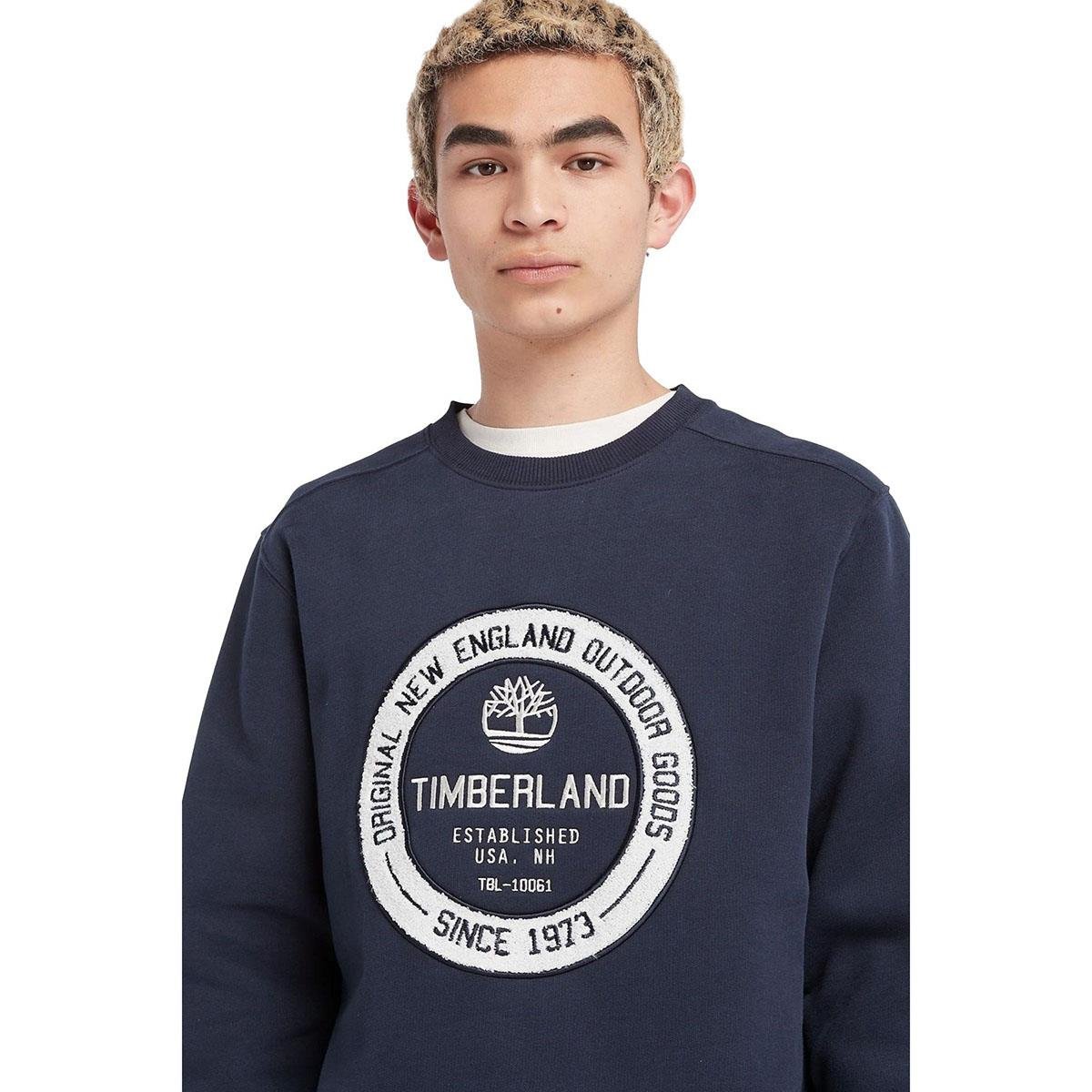 Timberland LS Elevated Brand Carrier Crew Erkek Sweatshirt