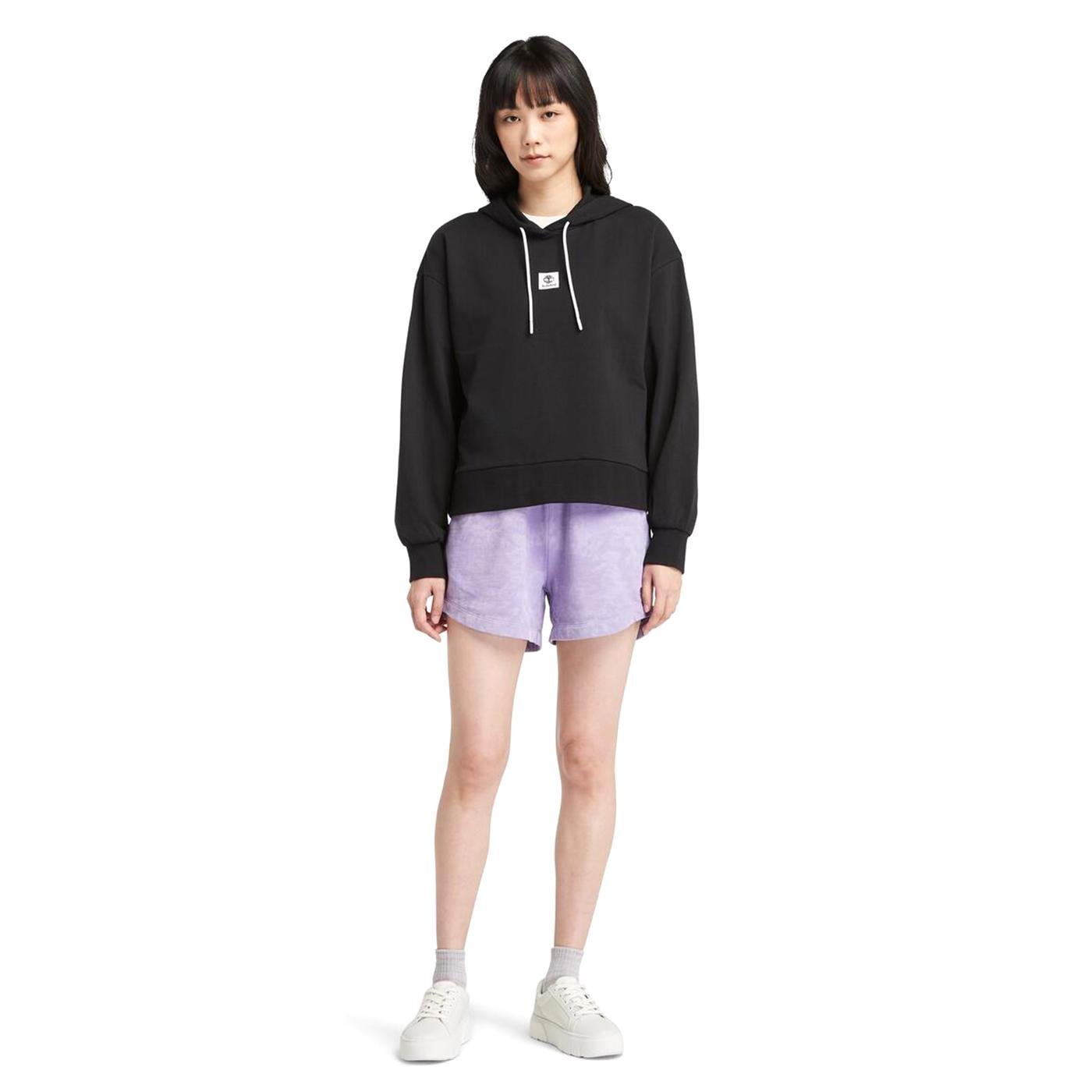 Timberland Stack Logo Loop Back Hoodie Sweatshirt - TB0A5SX20011