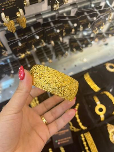 3 CM CAM KIRIGI DESEN BİLEZİK