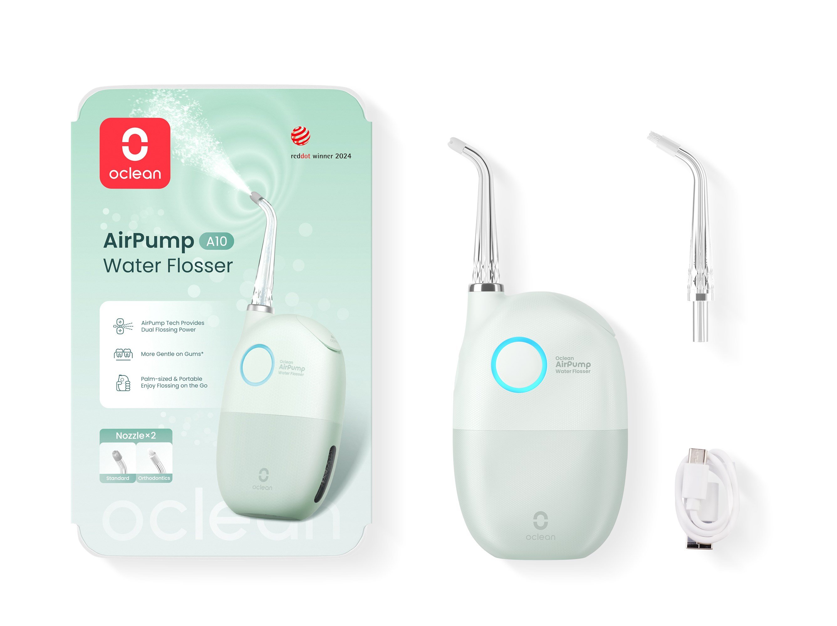 Oclean AirPump A10 Ağız Duşu Yeşil