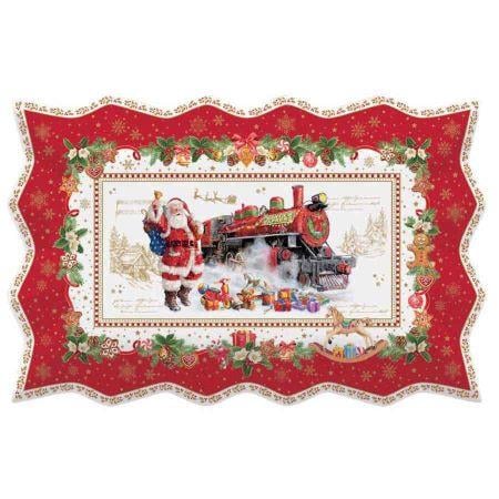 Christmas Memories Porselen Servis Tabaği 35,0x23,Ocm