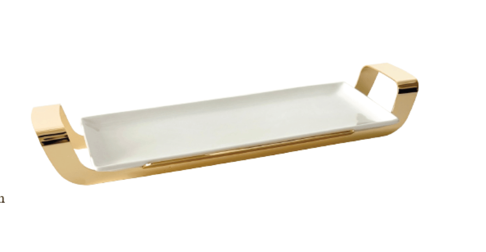 Altın Metal Standlı Baton Servis