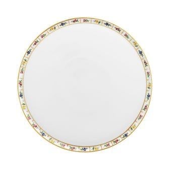 Ayaklı Yuvarlak Servis Tabağı 32,8 cm GRECQUE MILLE FLEURS