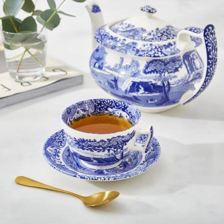 BLUE ITALIAN ÇAY FİNCANI VE TABAĞI