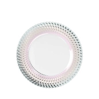 Boston Pearl Çok Renkli Kristal Servis Tabağı, Supla 32 cm