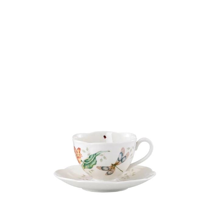 Butterfly Dragonfly Kahve/Çay Fincan ve Tabağı