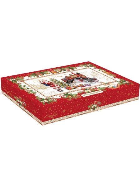 Christmas Memories 4 Parça Porselen Meze Servis Seti 36×16