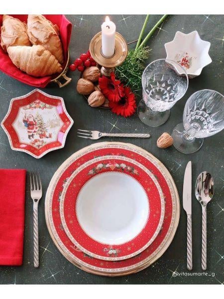 Christmas Memories 4'lü Porselen Kase Seti Ø 11 cm