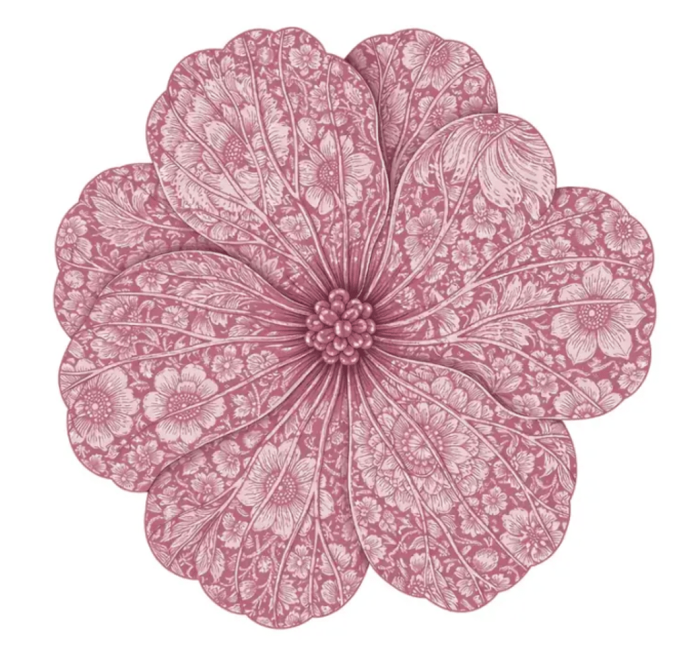 Dahlia Pembe 6'lı Amerikan Servis Seti