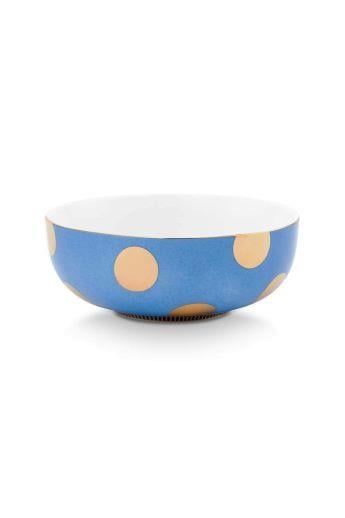 Dot Delıght İkili Altın/Mavi Kase 15 cm