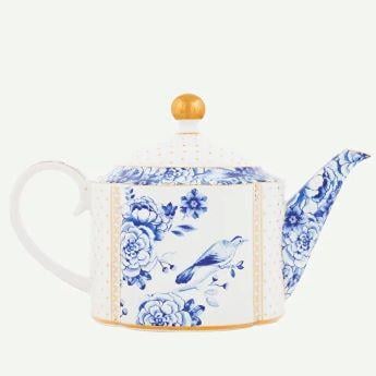 Mavi Beyaz Porselen Demlik 950 Ml Royal White