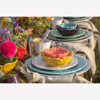 Mavi Seramik Servis Kasesi 12 Cm Flora