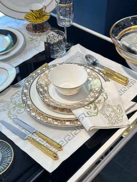 Monogram Gold Pasta Tabağı 21,5 cm