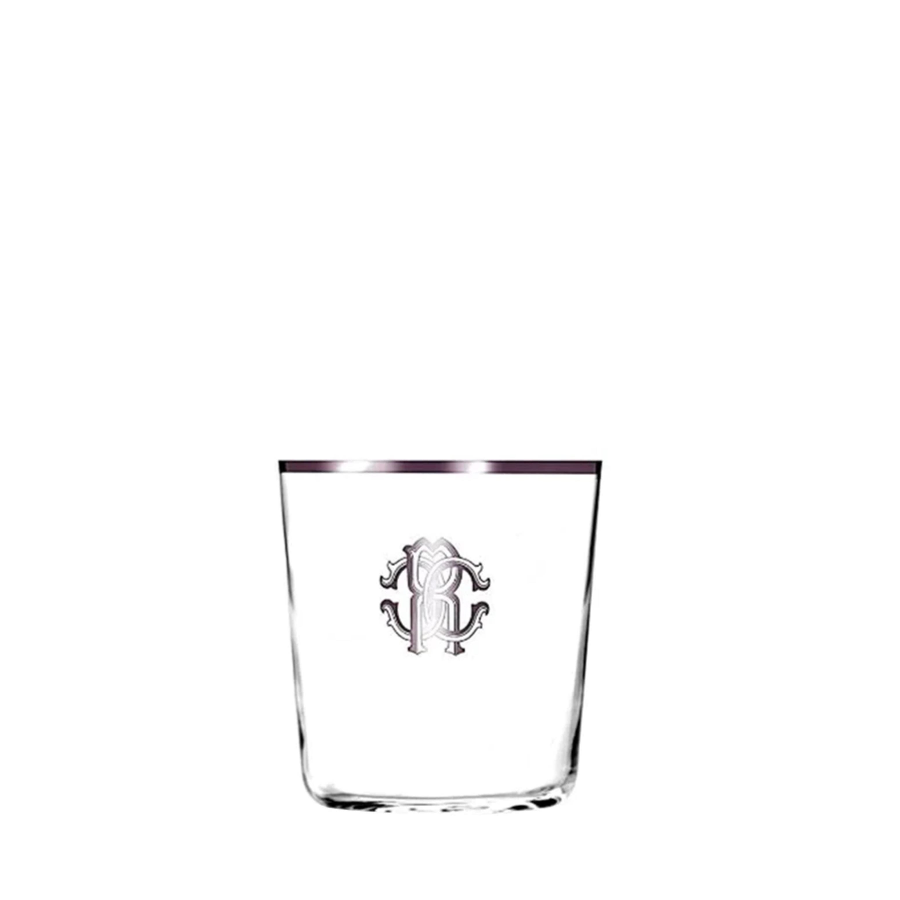 Monogram Platin Dekorlu Kristal Su & Meşrubat Bardağı