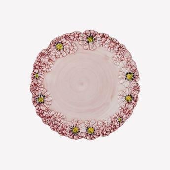 Pembe Seramik Kahvaltı Tabağı 22 Cm Camomilla