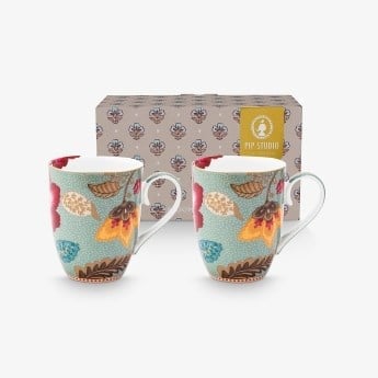 Pip Studio Mavi Porselen Kupa Seti 350 Ml