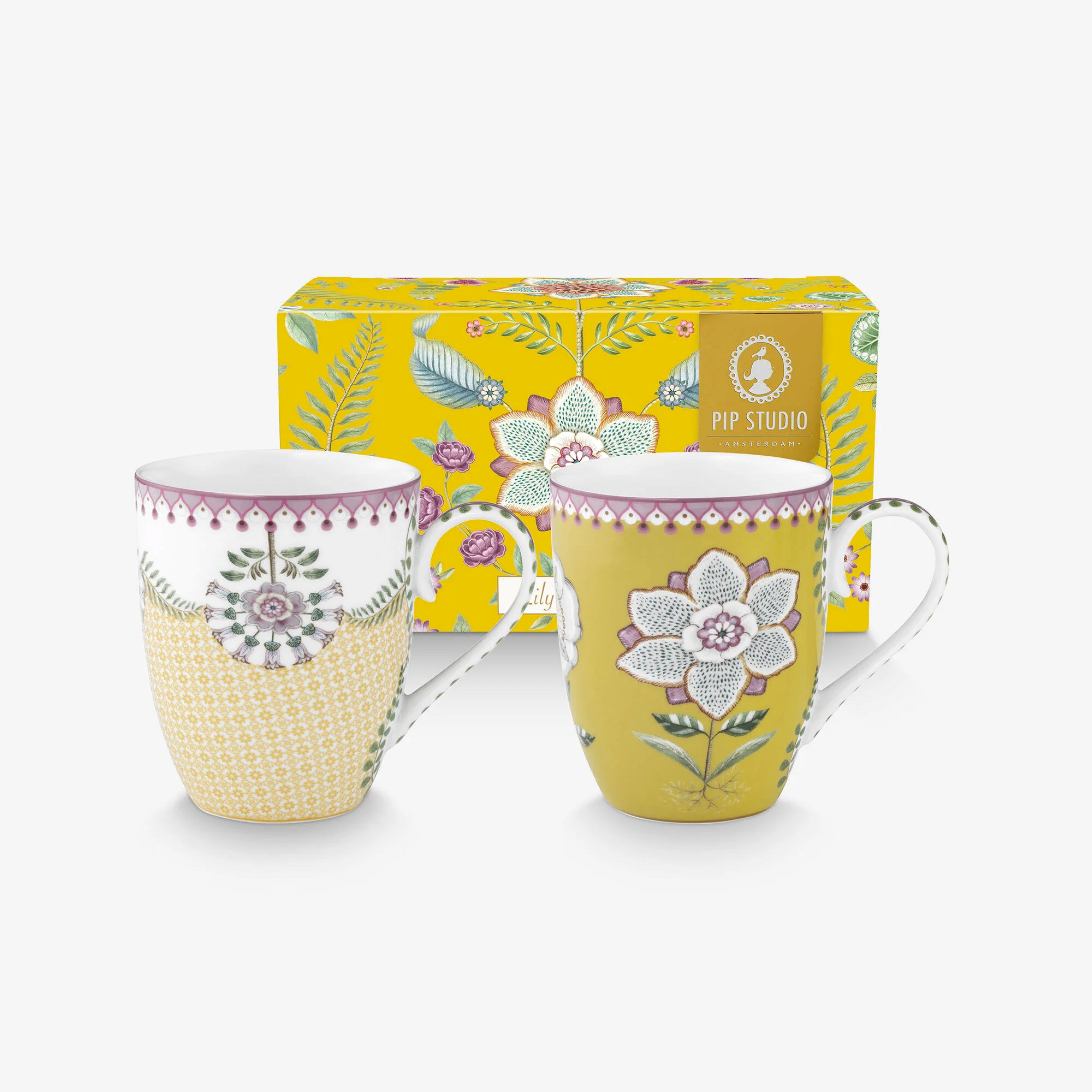 Pip Studio Sarı Porselen Kupa Seti 350 Ml