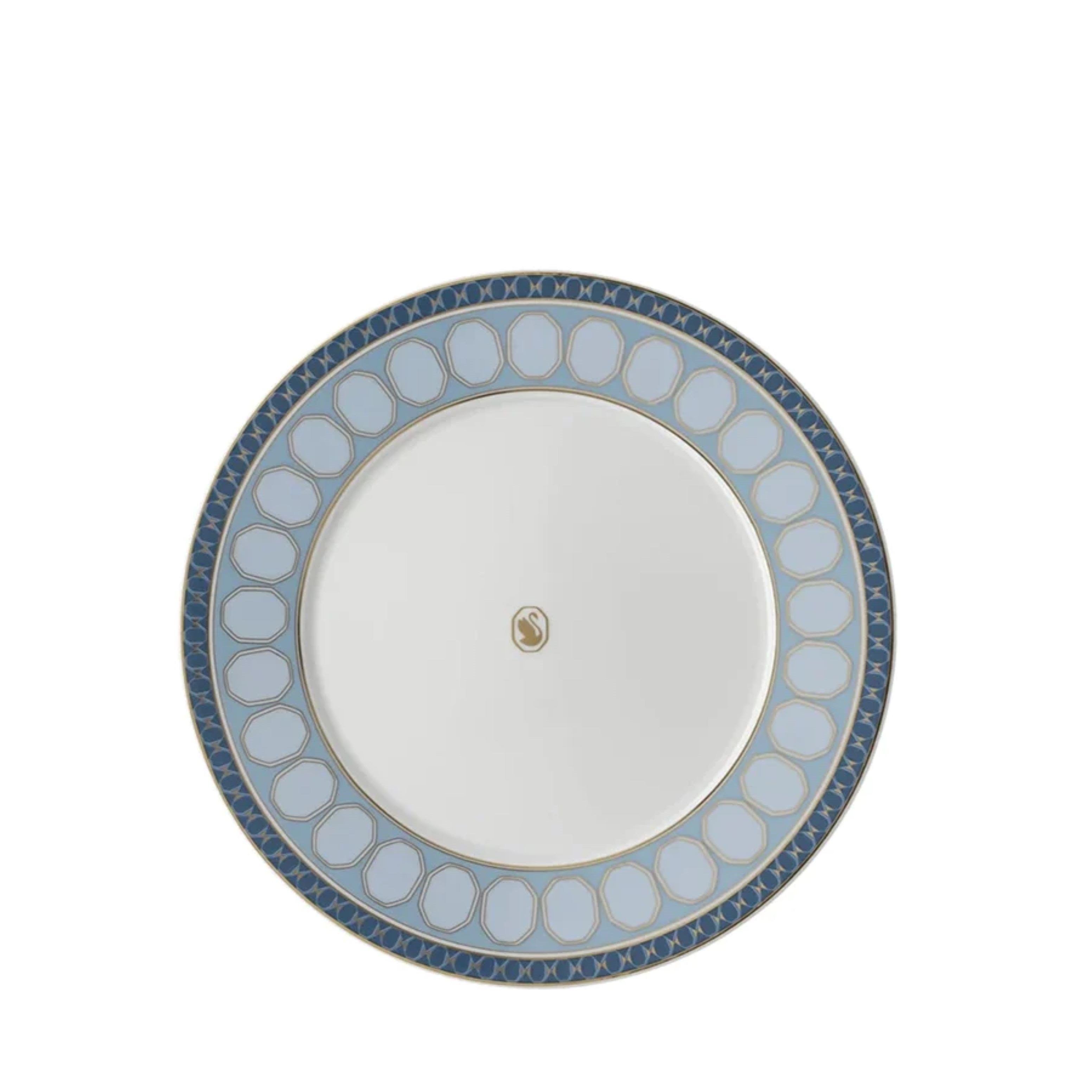 Signum Azure Mavi Porselen Pasta Tabağı 23 cm